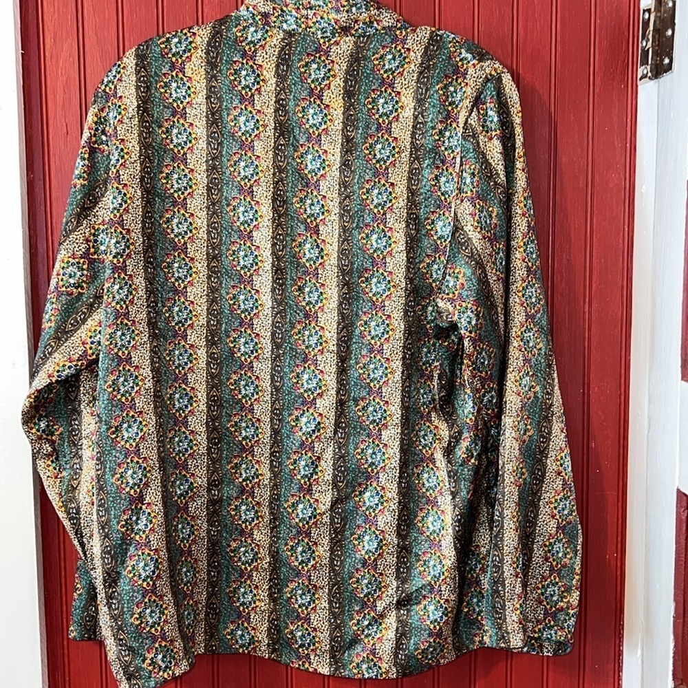 Delicates Multicolor Patterned Polyester Fabric M - Picture 2 of 5
